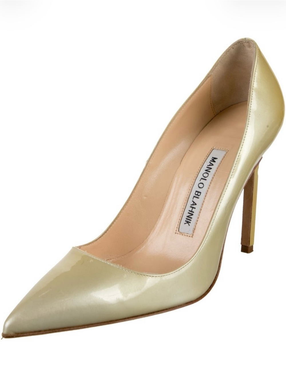 Manolo Blahnik Patent Leather Pointed Toe Pump